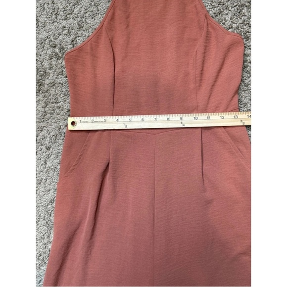 Entro Jumpsuit Women's Size Small Dusty Rose Spaghetti Straps Wide-Leg Casual - Picture 6 of 8